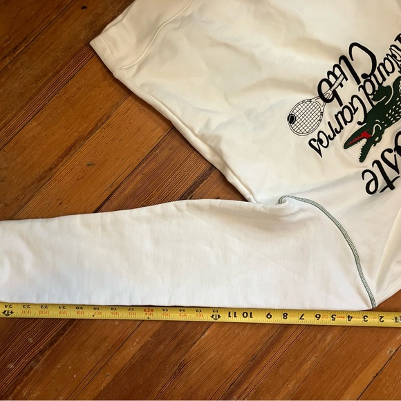 NWT Lacoste Roland Garros Sport Hoodie, Size Small, 100% Cotton - Picture 9 of 11